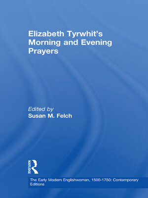 cover image of Elizabeth Tyrwhit's Morning and Evening Prayers
